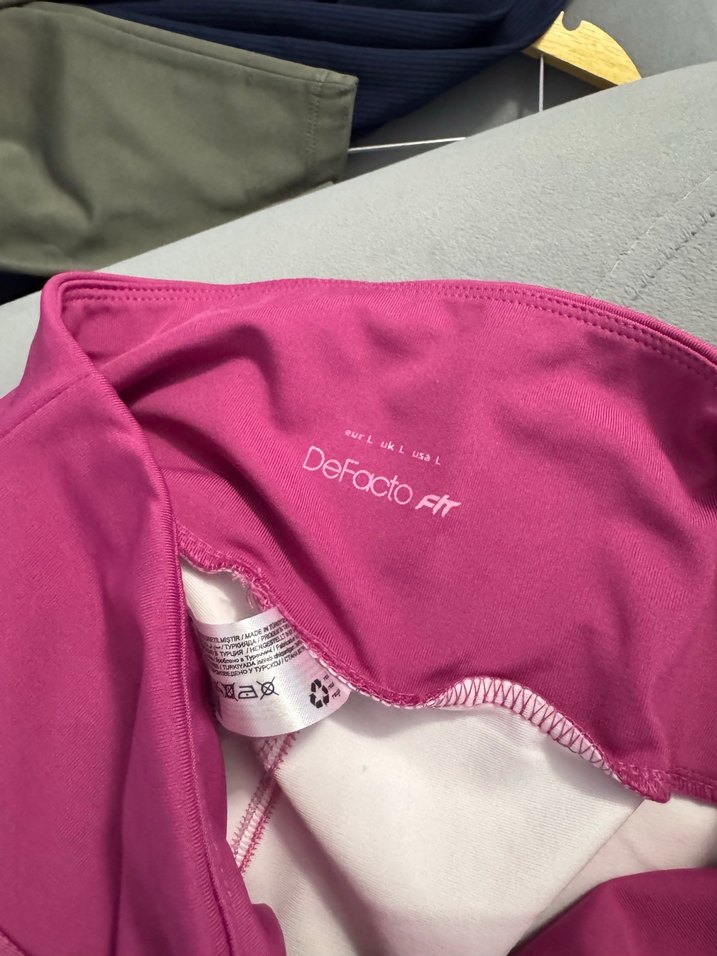 Mor Tie-Dye Desenli Kadın Spor Taytı - Görsel 2