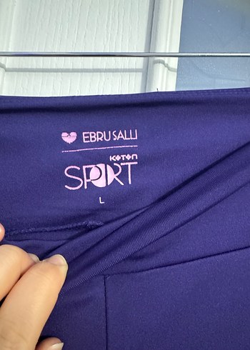 Kadın Mor Midi Tayt - Görsel 2