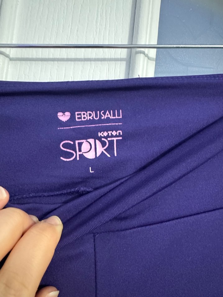 Kadın Mor Midi Tayt - Görsel 2