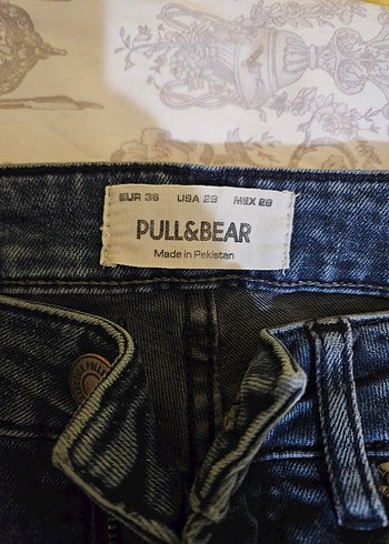 Düğmeli Loose Fit Midi Erkek Kot Pantolon - Görsel 4