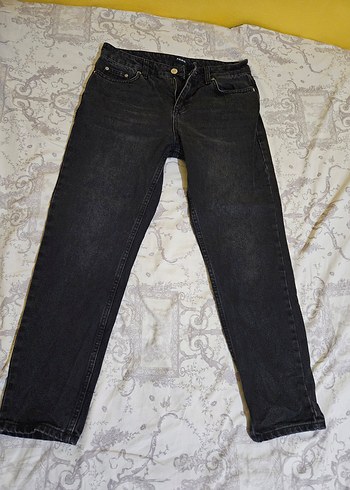 Gri Regular Fit Midi Erkek Kot Pantolon - Görsel 3