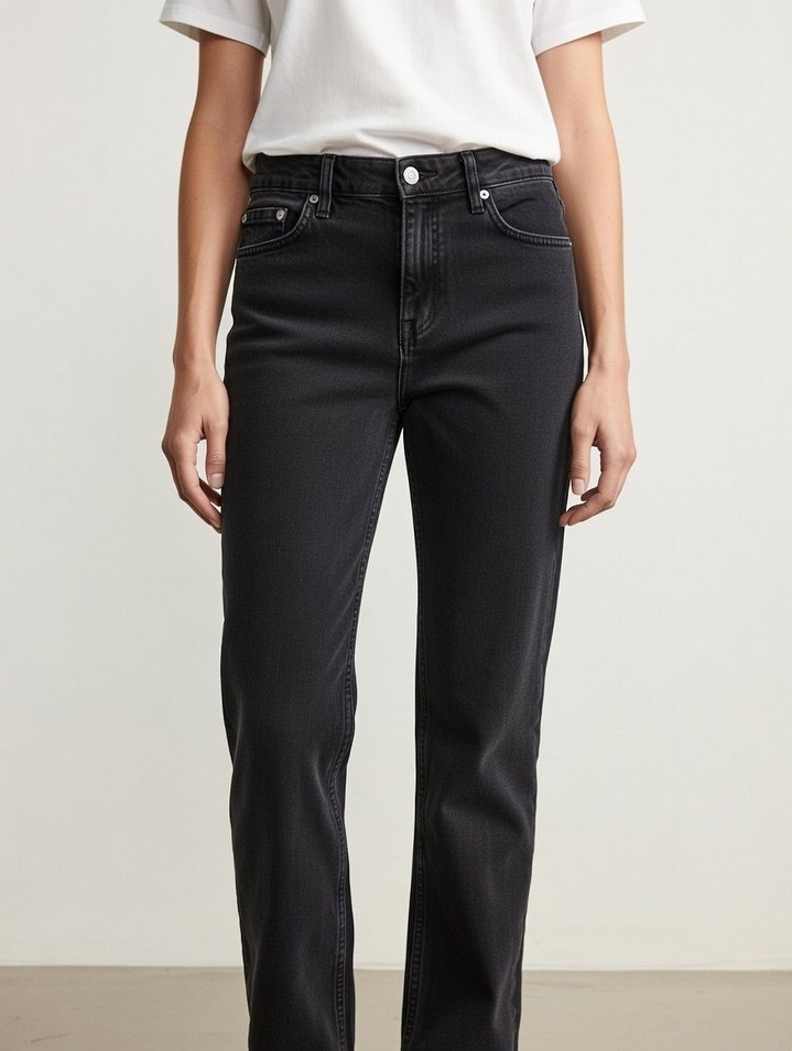 Gri Regular Fit Midi Erkek Kot Pantolon - Görsel 2