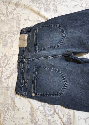 Gri Düğmeli Midi Erkek Denim Jean - Görsel 4