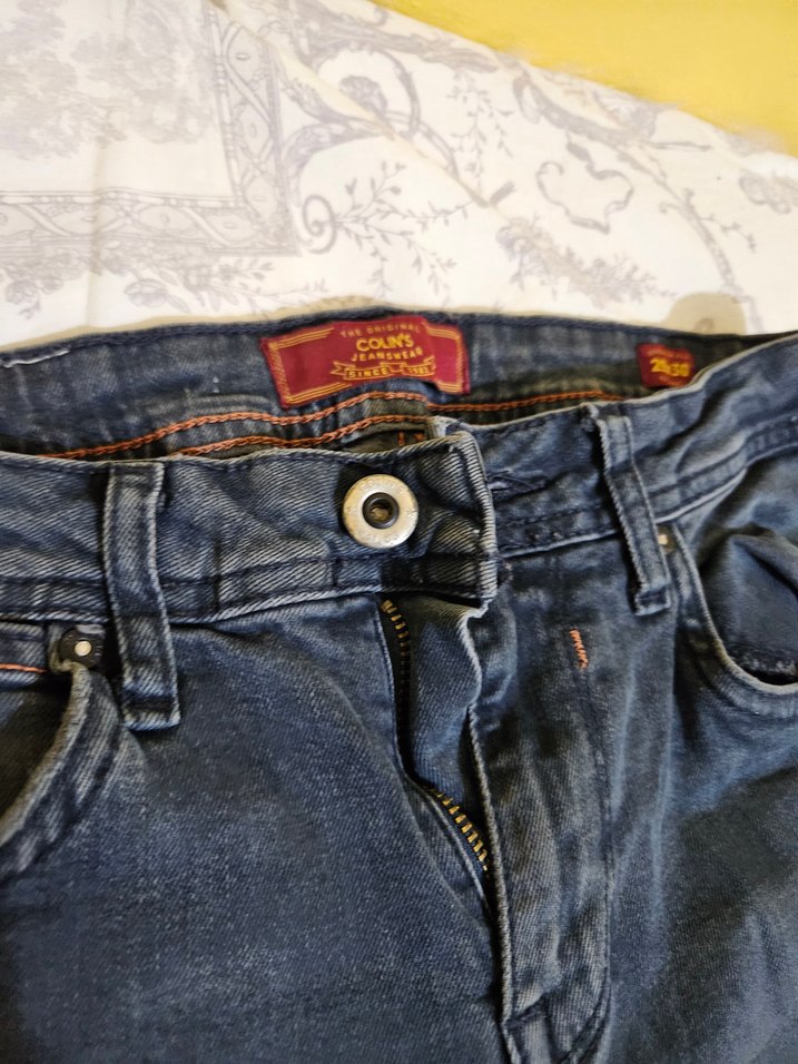 Gri Düğmeli Midi Erkek Denim Jean - Görsel 3