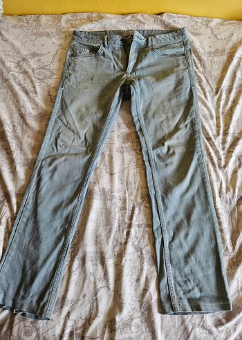 Erkek Mavi Pastel Tie-Dye Denim Pantolon - Görsel 3