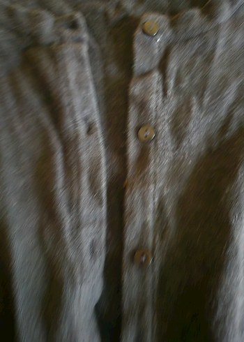 Gri Düğmeli Kadın Hırka - Görsel 5