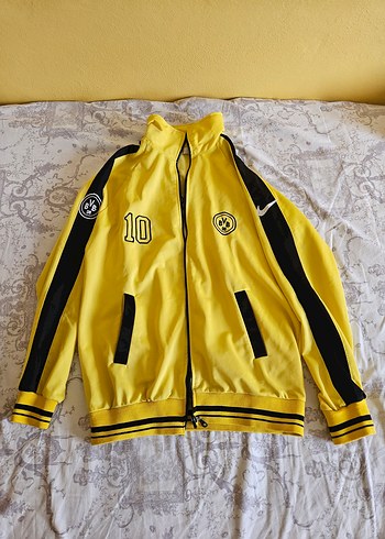 Sarı Fermuarlı Erkek Sweatshirt - Görsel 3