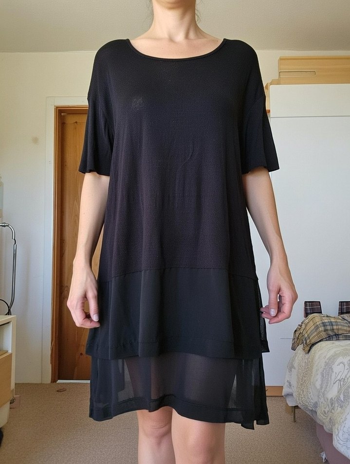 Bayan Siyah Tunik - Görsel 2