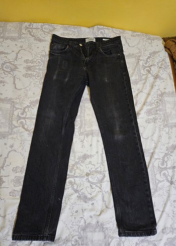 Erkek Gri Regular Fit Denim Jean - Görsel 3