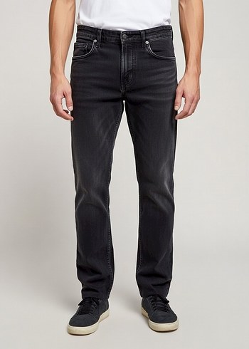 Erkek Gri Regular Fit Denim Jean - Görsel 2