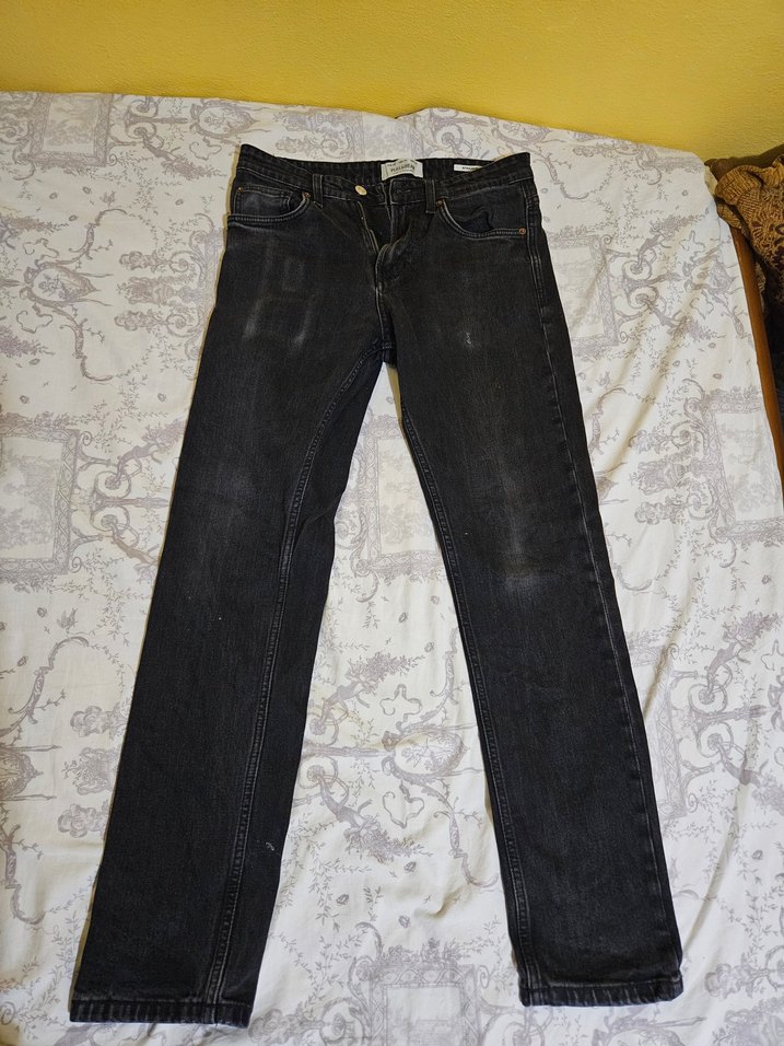 Erkek Gri Regular Fit Denim Jean - Görsel 3