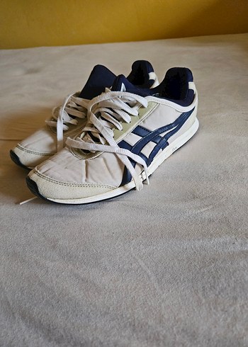 Beyaz Gri Bağcıklı Kadın Sneakers - Görsel 5