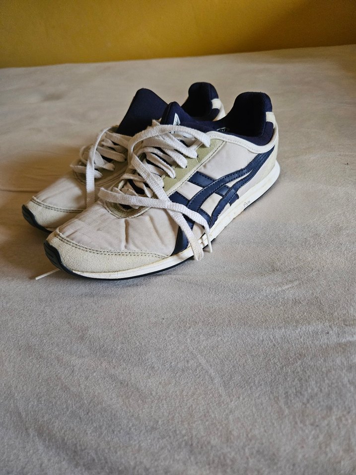 Beyaz Gri Bağcıklı Kadın Sneakers - Görsel 5