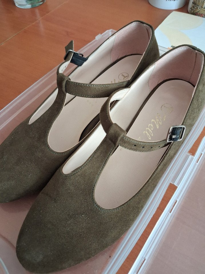 Süet Tokalı Kadın Topuklu Ayakkabı - Görsel 2