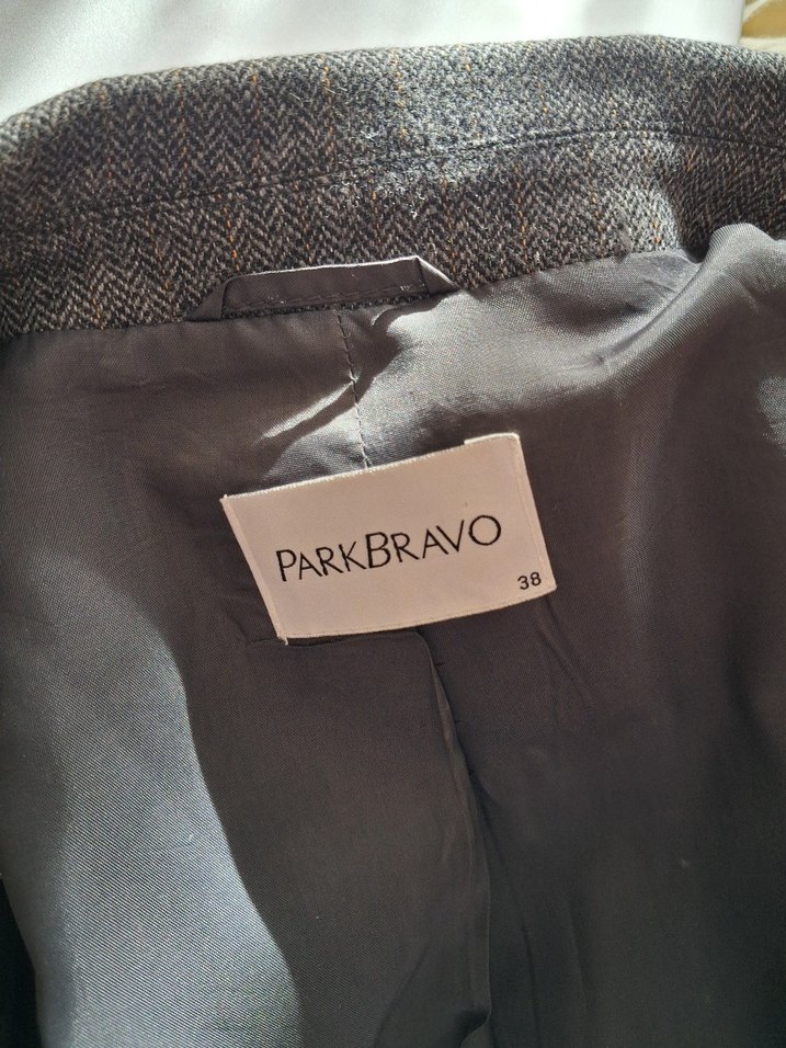 Gri Kadın Yün Blazer Ceket - Görsel 3