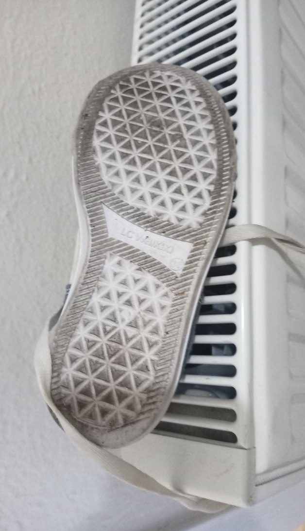 Gri Beyaz Bağcıklı Erkek Çocuk Kot Spor Ayakkabı - Görsel 3