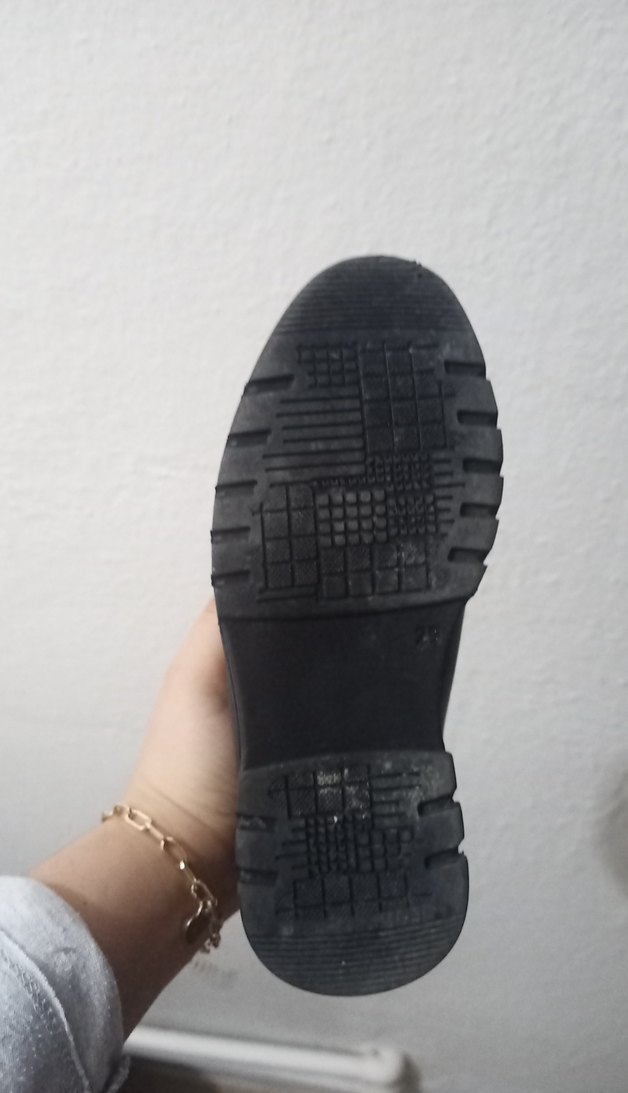 Çocuk Siyah Tokalı Biker Bot - Görsel 2