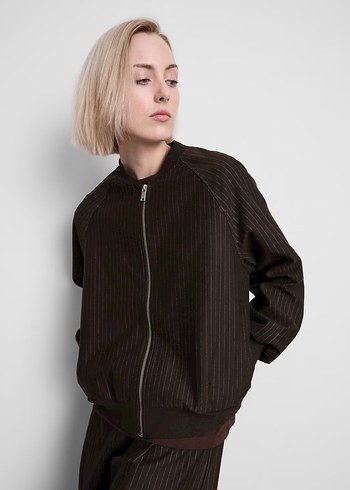 Kadın Koyu Bej Pilili Uzun Kollu Ceket - Görsel 3