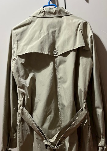 Bej Düğmeli Midi Trençkot - Görsel 2