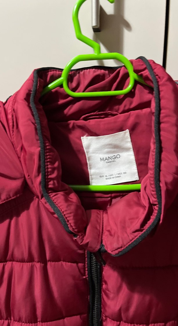 Bordo Fermuarlı Kadın Kış Montu - Görsel 3