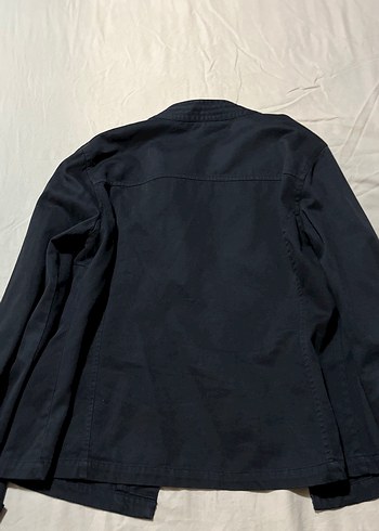 Düğmeli Siyah Kadın Denim Ceket - Görsel 2