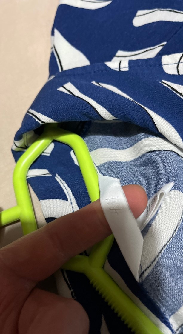 Lacivert Zebra Desenli Uzun Kadın Elbise - Görsel 2