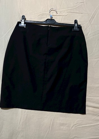 Kadın Siyah Midi Kalem Etek Kemerli - Görsel 2