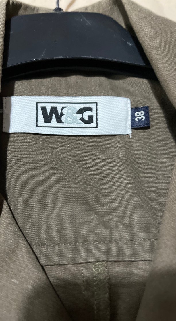 Düğmeli Bej Kadın Keten Ceket - Görsel 2