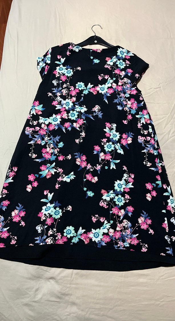 Çiçek Desenli Uzun Hamile Elbisesi - Görsel 2