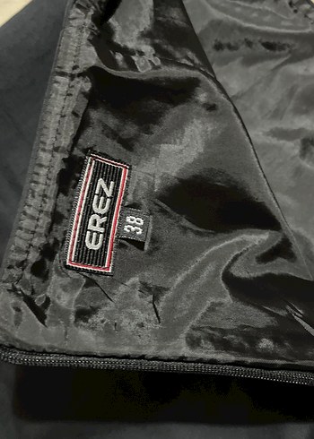 Lacivert Midi Keten Kalem Etek - Görsel 3