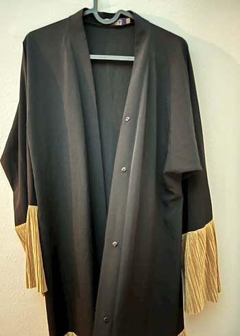 Siyah Bohem Pilili Uzun Kadın Elbise - Görsel 3