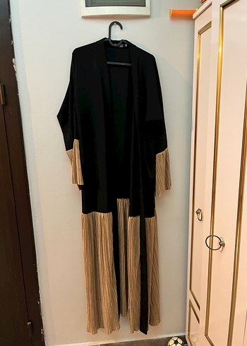 Siyah Bohem Pilili Uzun Kadın Elbise - Görsel 2