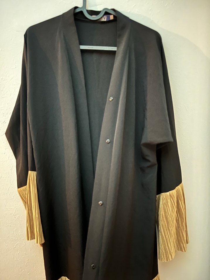 Siyah Bohem Pilili Uzun Kadın Elbise - Görsel 3