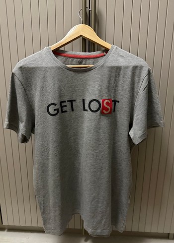 Loft Gri Melanj Get Lost Tisort