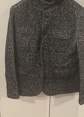 DAMAT TWEEN Gri Yün Düğmeli Erkek Ceket - Görsel 4