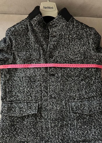 DAMAT TWEEN Gri Yün Düğmeli Erkek Ceket - Görsel 8