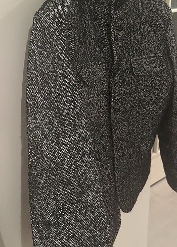 DAMAT TWEEN Gri Yün Düğmeli Erkek Ceket - Görsel 2