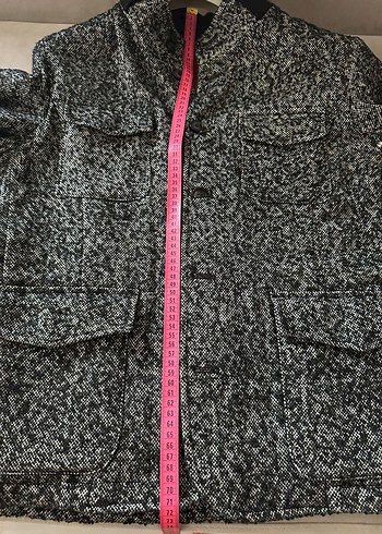 DAMAT TWEEN Gri Yün Düğmeli Erkek Ceket - Görsel 7