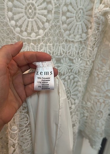 Dantel İşlemeli Uzun Kollu Bohem Nişan Elbisesi - Görsel 8