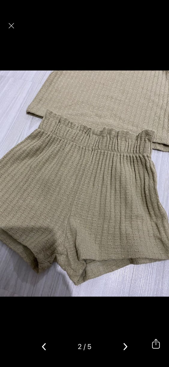 Kız Bebek Fırfırlı Kolsuz Bej Takım - Görsel 2