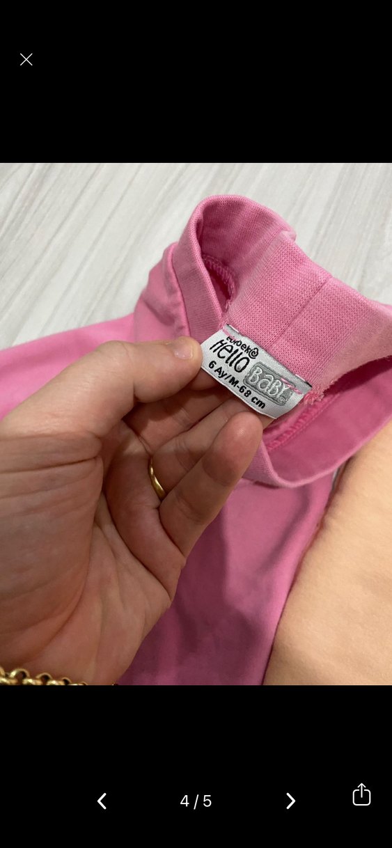 Pembe Pamuklu Kız Çocuk Rahat Kesim Tayt - Görsel 4