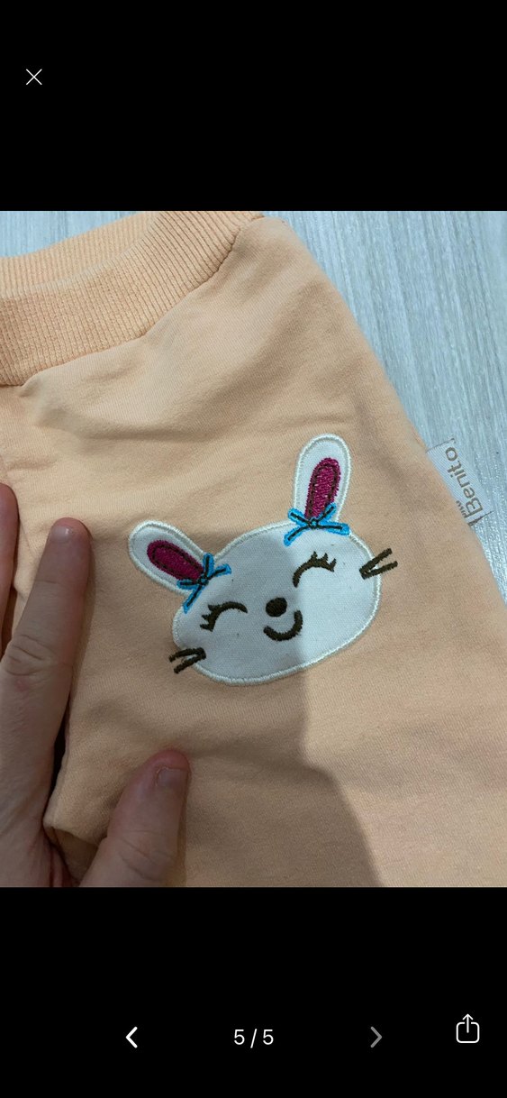 Pembe Pamuklu Kız Çocuk Rahat Kesim Tayt - Görsel 5