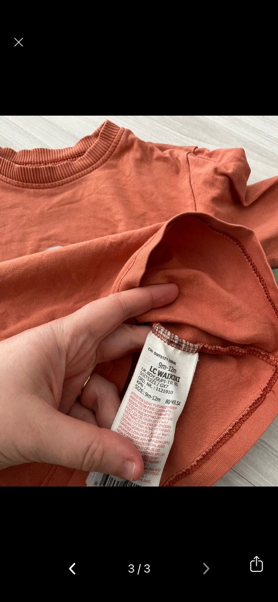 Nakışlı, uzun kollu, bol kesim çocuk tişörtü - Görsel 3