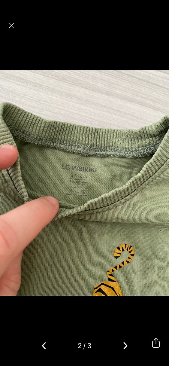 Nakışlı, uzun kollu, bol kesim çocuk tişörtü - Görsel 2