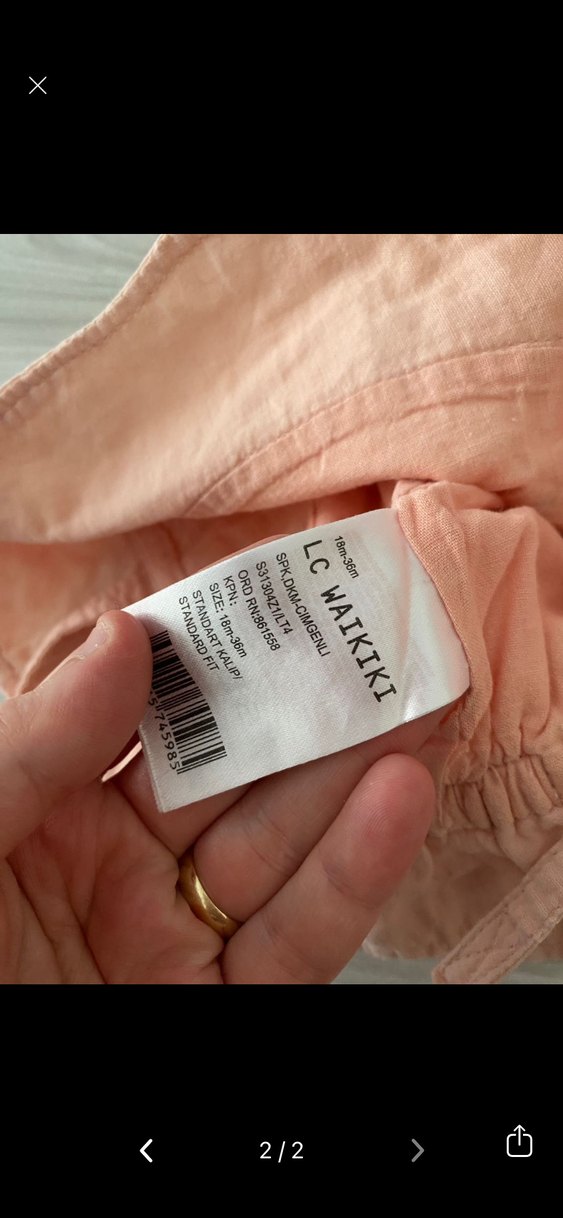 Pembe Fırfırlı Nakışlı Çocuk Şapkası - Görsel 2