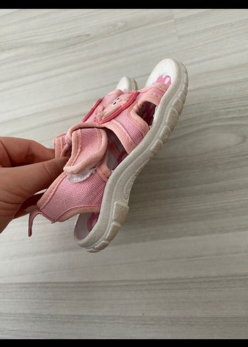 Pembe Leopar Desenli Kız Çocuk Sandalet - Görsel 2