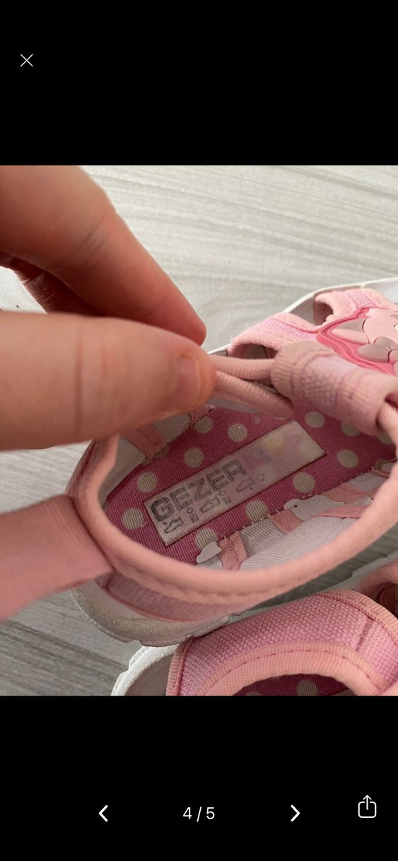 Pembe Leopar Desenli Kız Çocuk Sandalet - Görsel 4