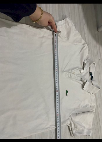 Erkek Beyaz Kısa Kollu Polo Tişört - Görsel 5