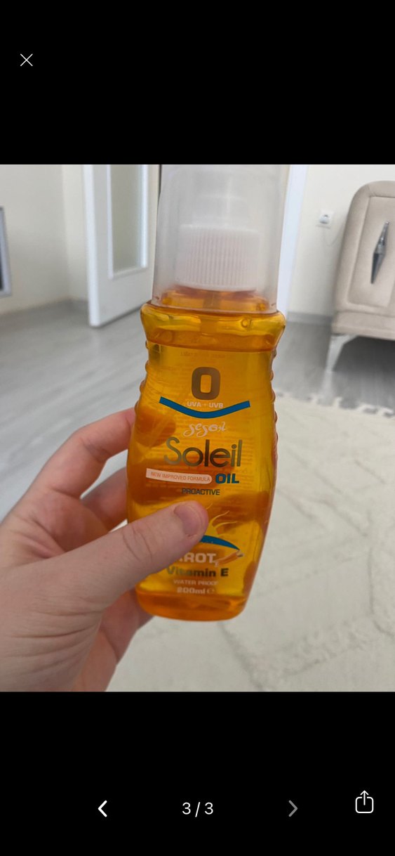Seseal Soleil Havuç Özlü Güneş Yağı 200 ml - Görsel 3