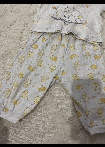 Bebek Erkek Gri Triko Takım Uzun Kollu - Görsel 2